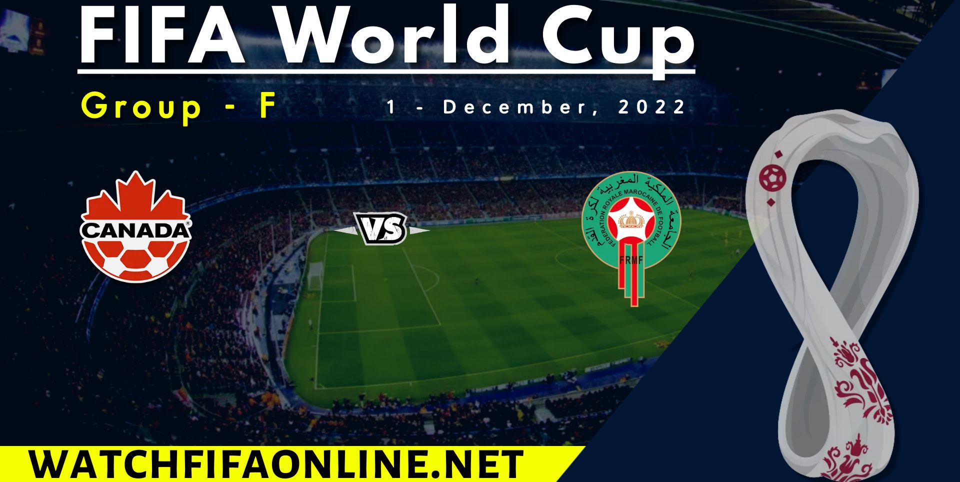 Canada Vs Morocco Live Stream 2022 | FIFA WC